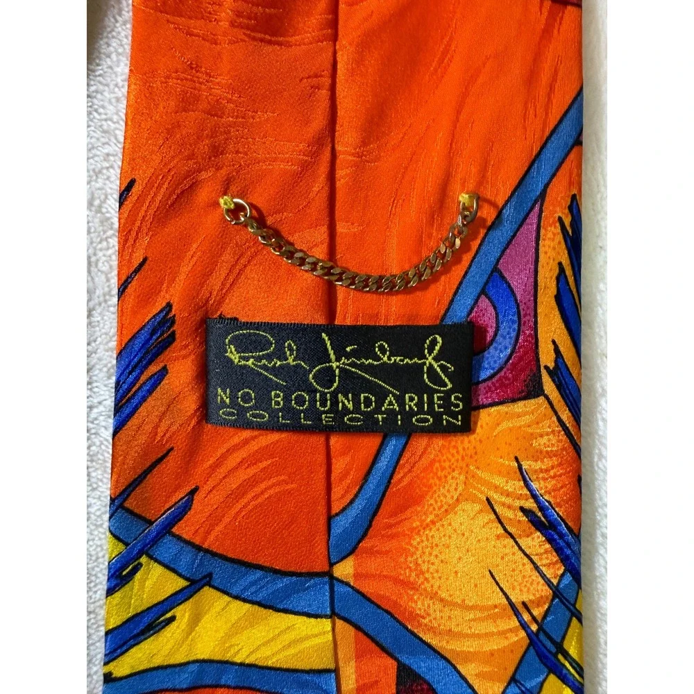 Rush Limbaugh Multicolor Vintage No Boundaries Collection Silk Tie Set Excellent